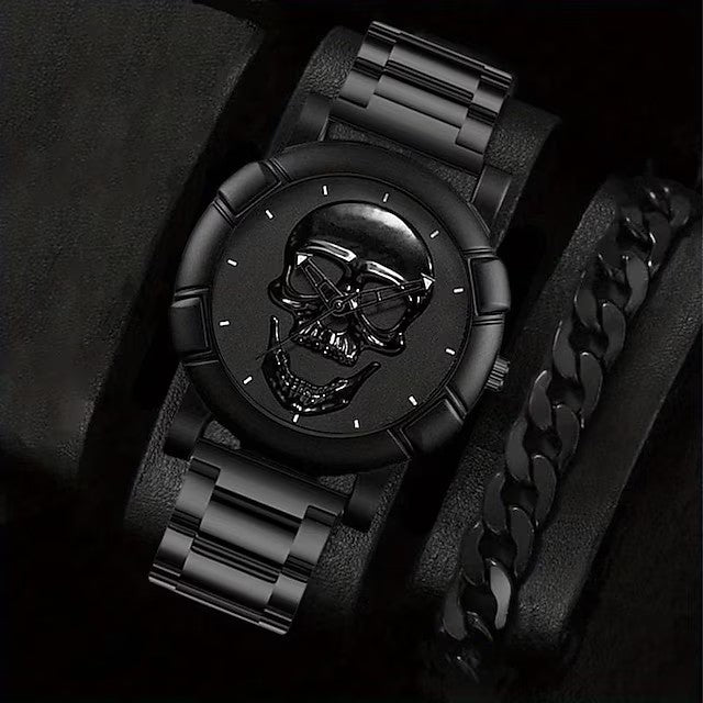 Mens Business Gift Necklace And Watch Set