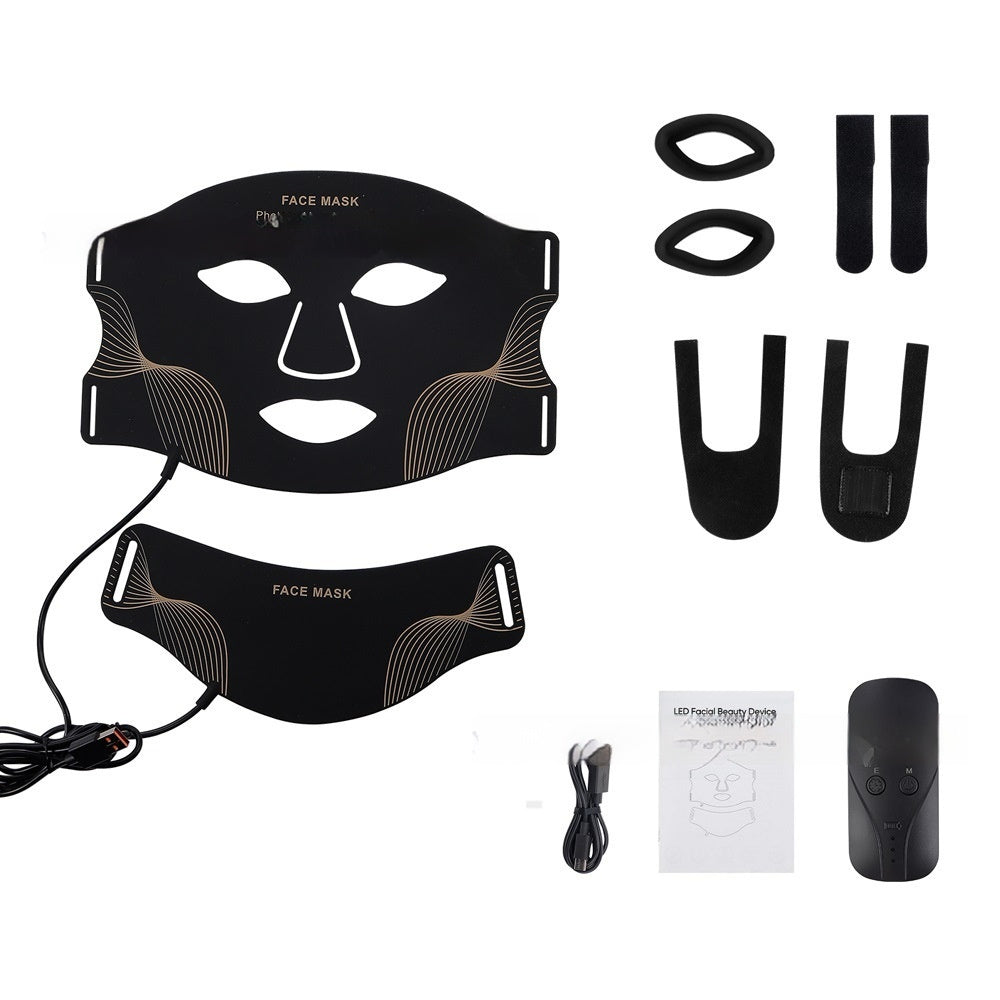 Silicone Facial Mask Rechargeable LED Photon Rejuvenation