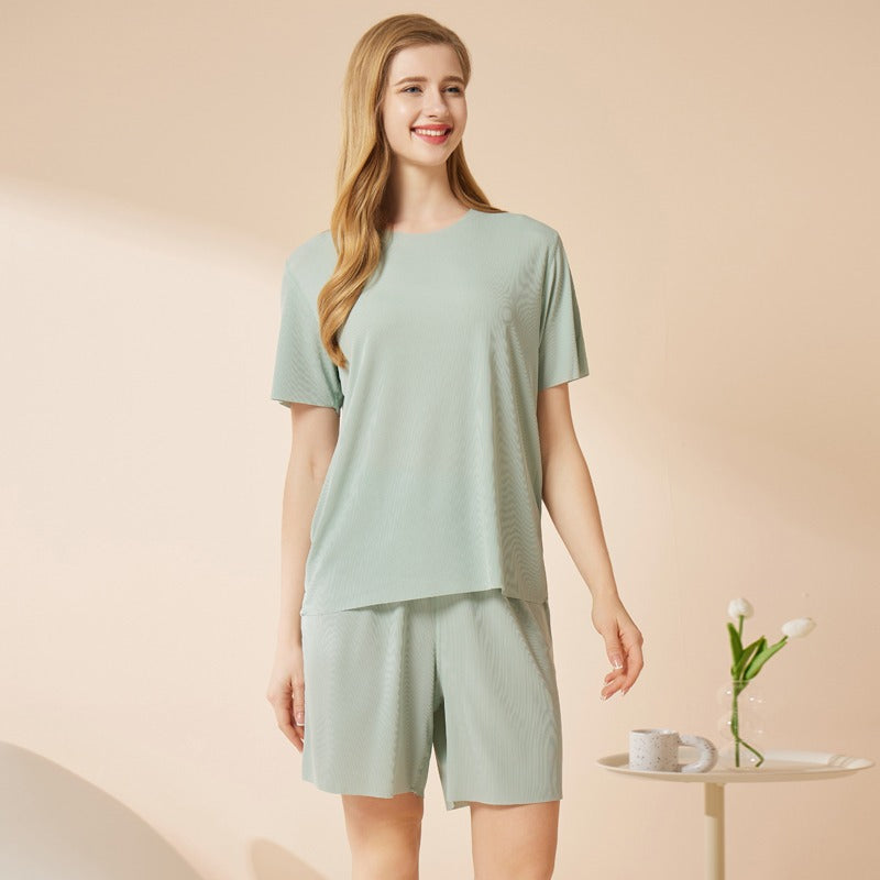 Men's Thin Section Traceless Ice Silk Home Wear