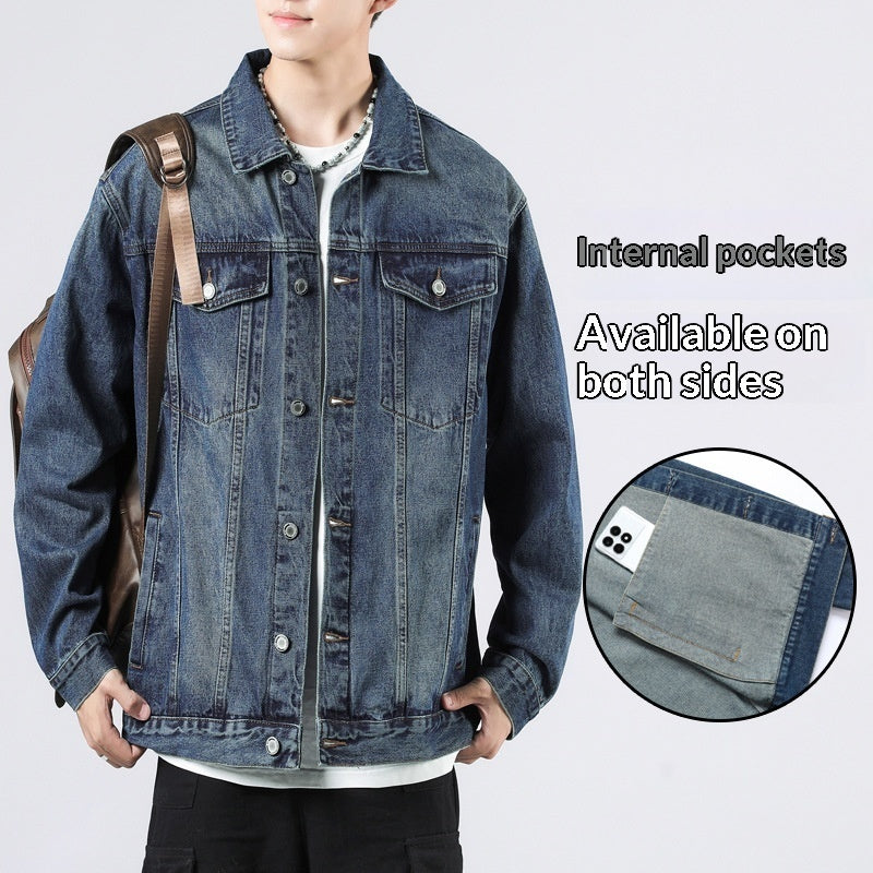 Men's Denim Jacket Casual Jacket Top