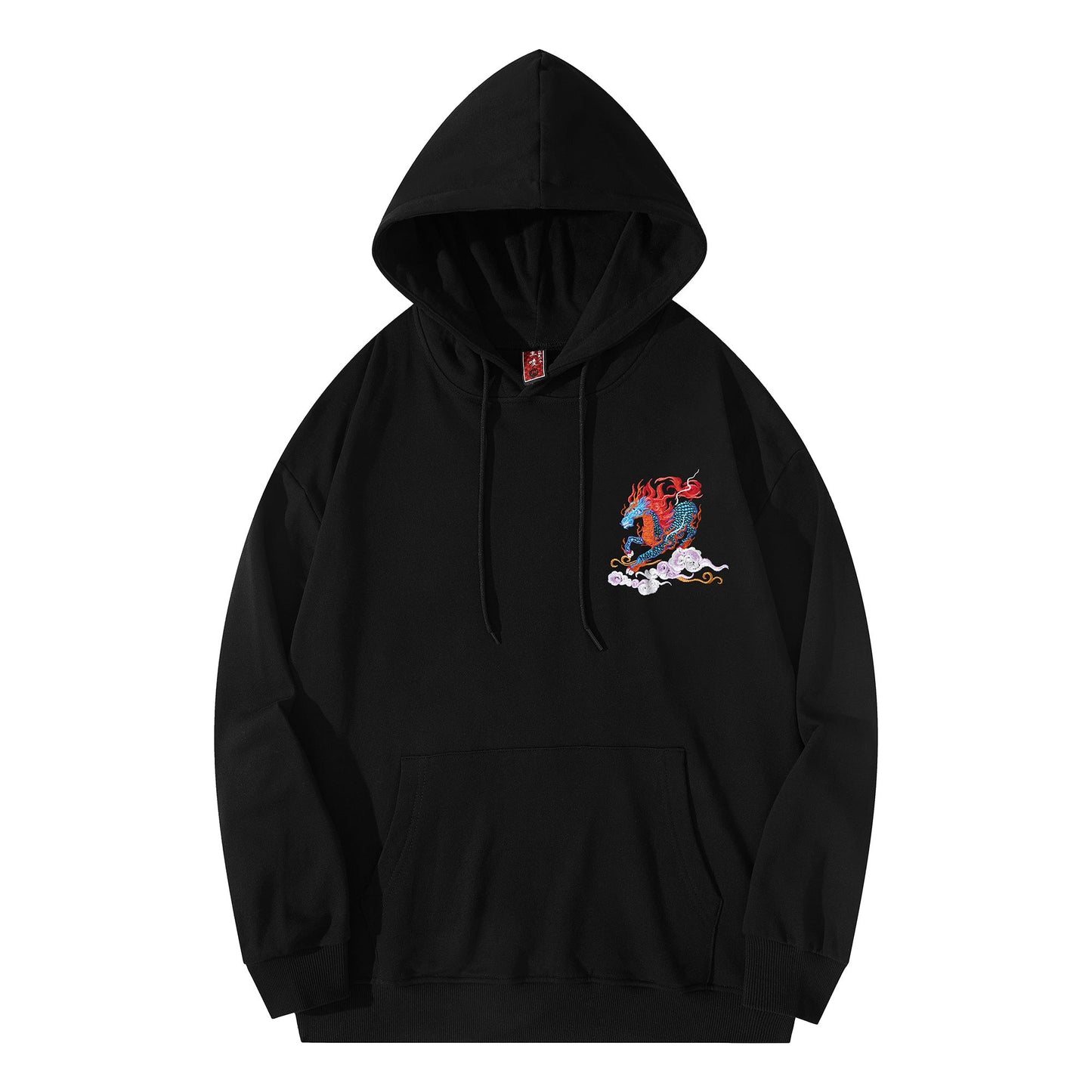 Sweat à capuche brodé Demon Horse KH9240