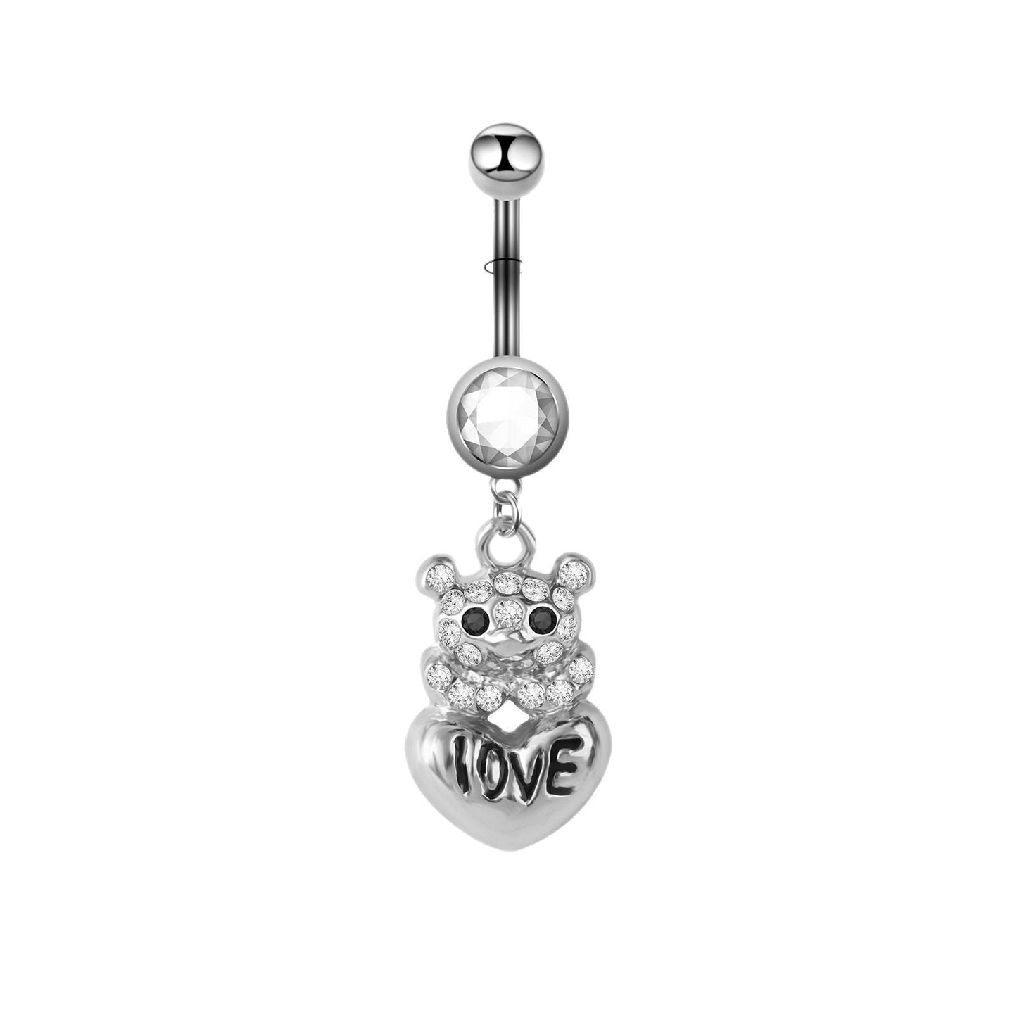 Stainless Steel Creative Animal Belly Button Ring