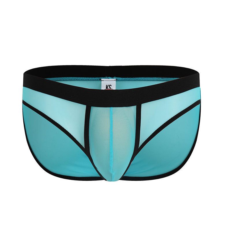 Low Waist Breathable Mesh Sexy Briefs Nylon Men