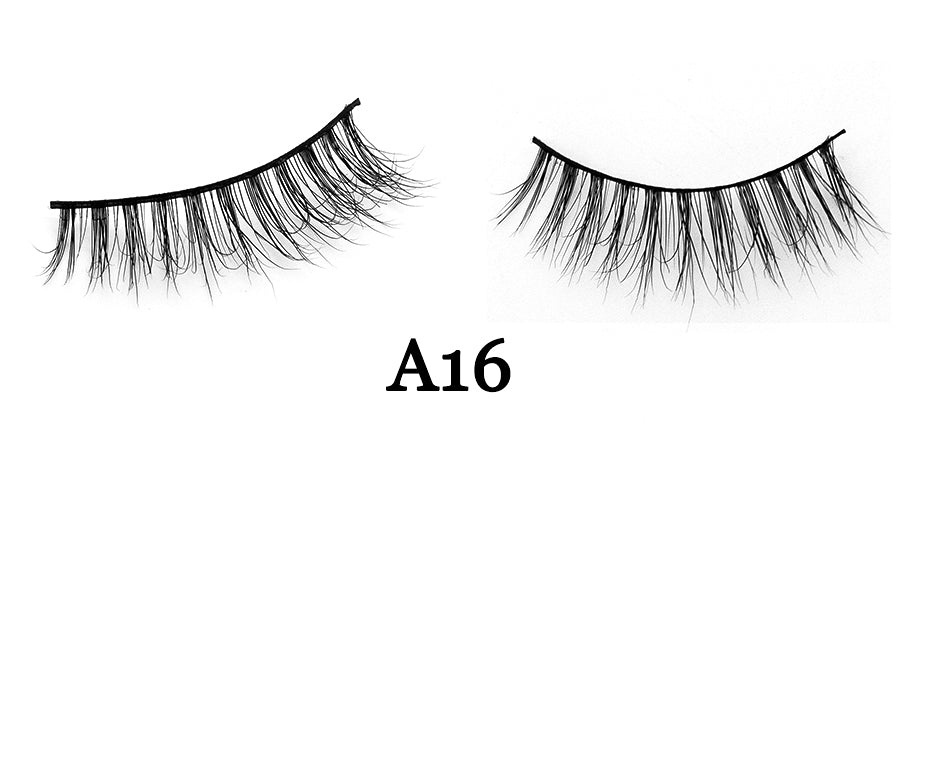 Handmade 3D Mink Full Strip False Eyelashes - Family