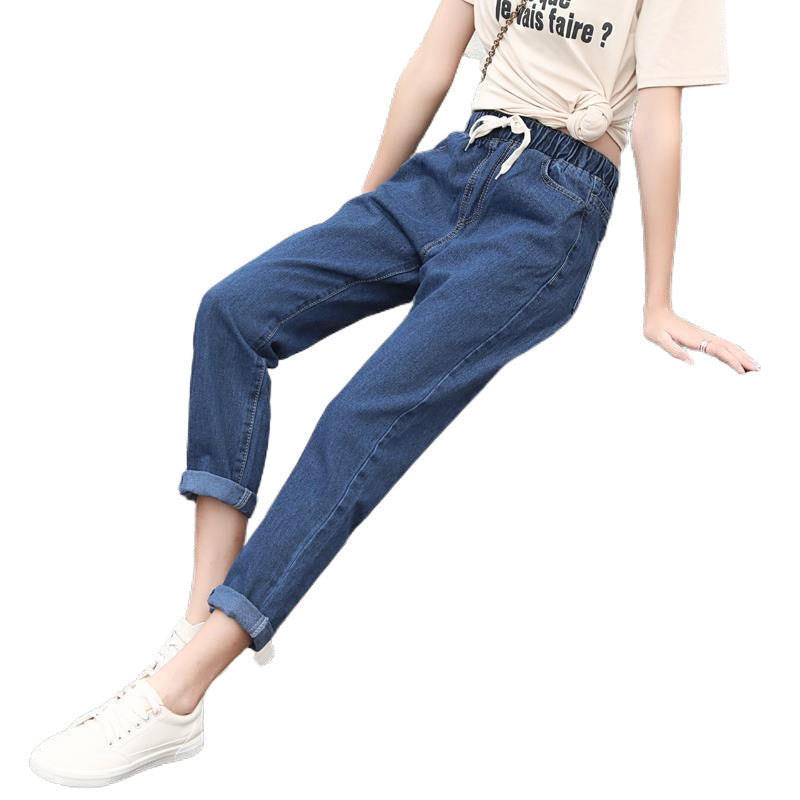 Straight-leg Pants With An Elastic Waistband No Magnets