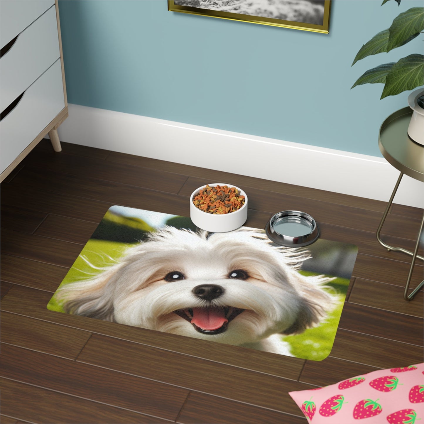 Tapis antidérapant pour animaux de compagnie – Tapis d'alimentation étanche pour chiens