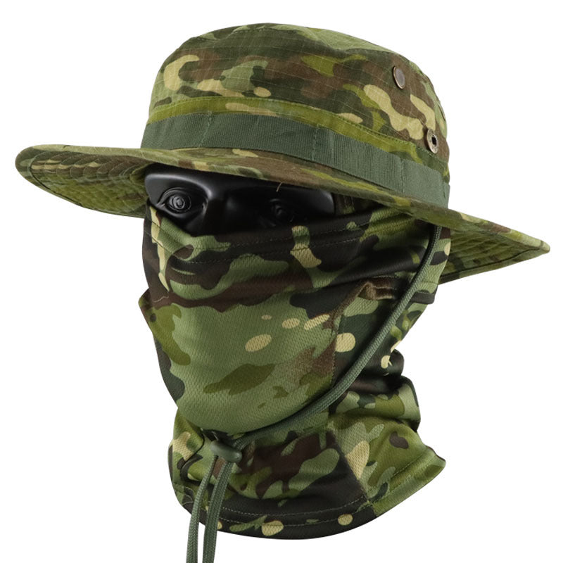 Multi-functional Outdoor Sun Protection Breathable Round-brim Fishing Hat