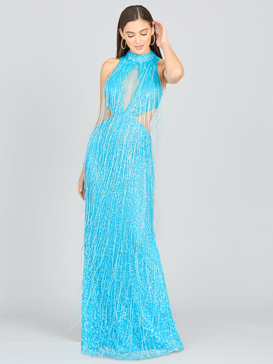 Carrie Fringe Perlenkleid - OUTLET