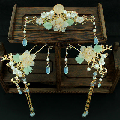 Tassel Full Set Antique Hair Clasp Chinese Style Classical Simplicity Hair Accessories