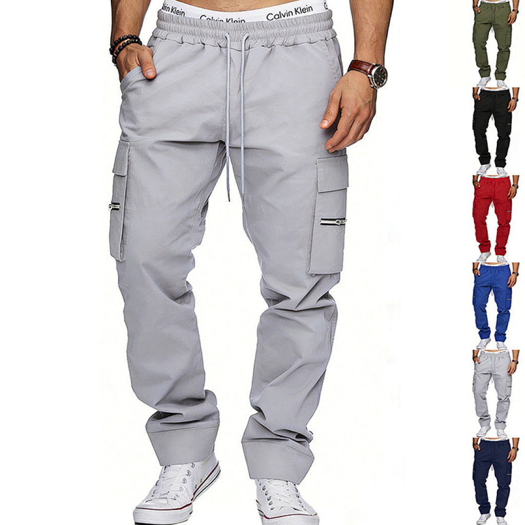 Outdoor Loose Men's Multi-Pocket Casual Sports Pants