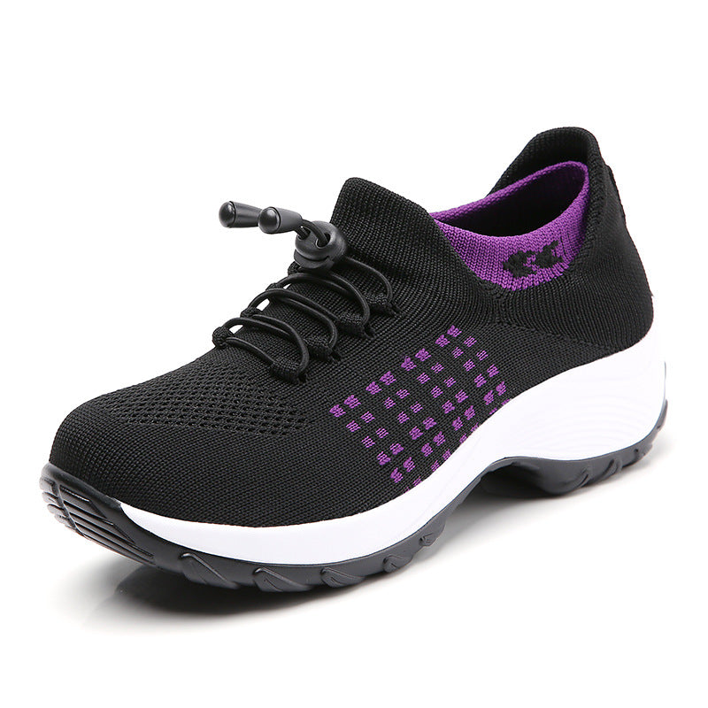 Breathable Shoes Trendy And Fashionable Lightweight Socks Womens Athletic Shoes