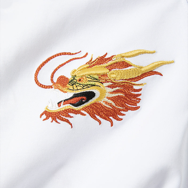 KH866 Golden Dragon Besticktes T-Shirt