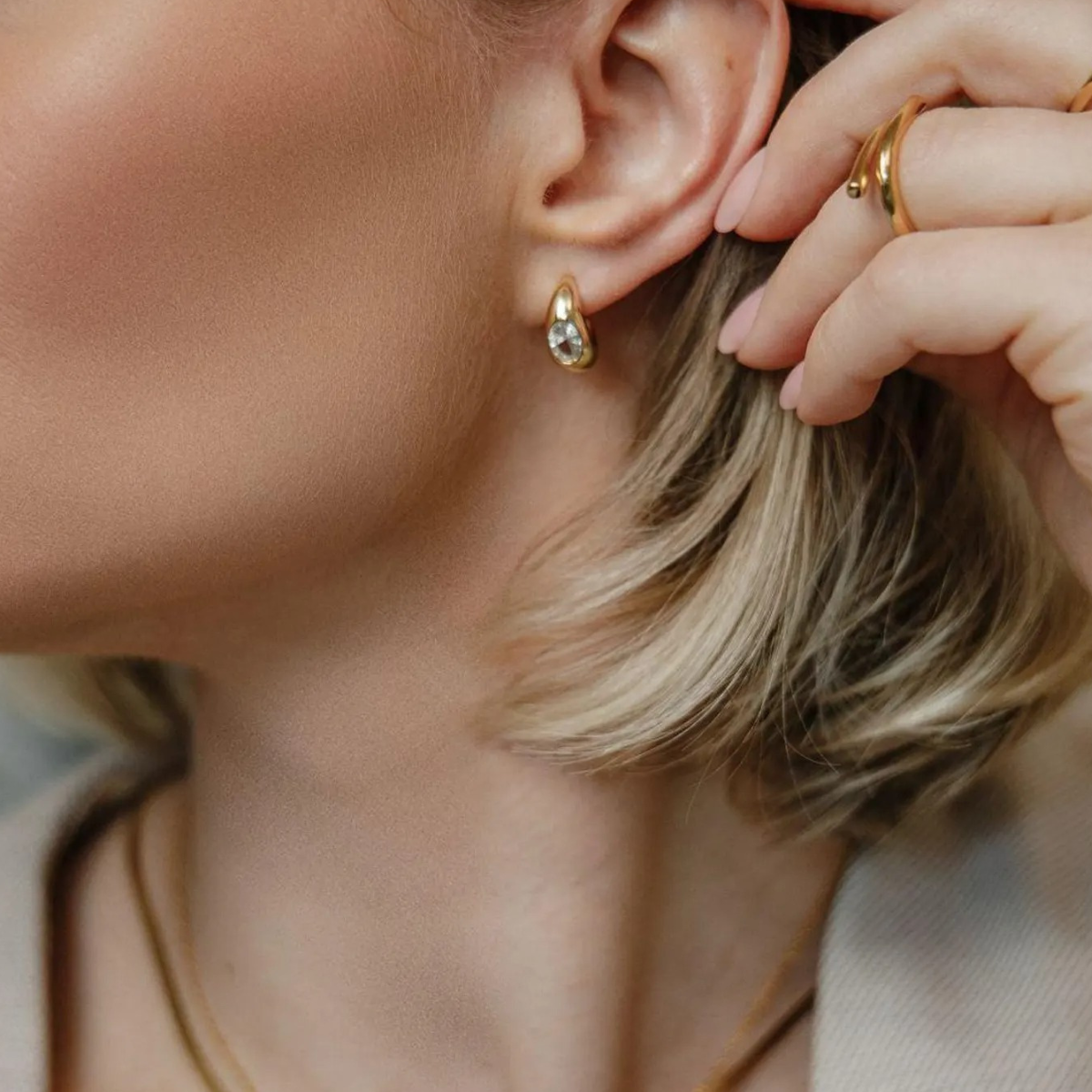 Boucles d'oreilles Quinn Vermeil
