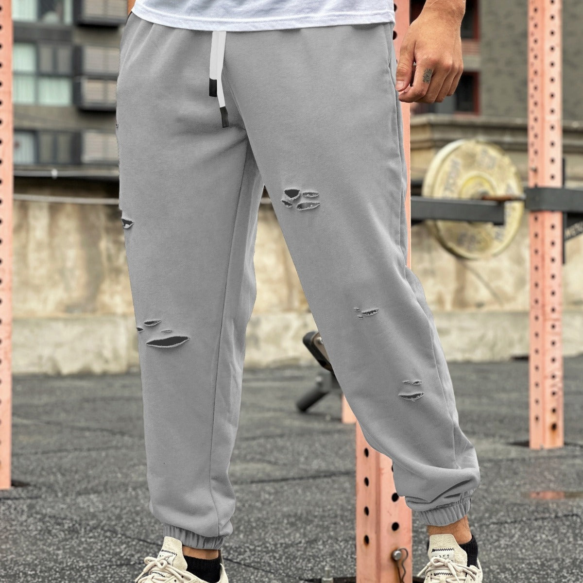 Fitness Ripped Sweat-wicking Jogger Pants