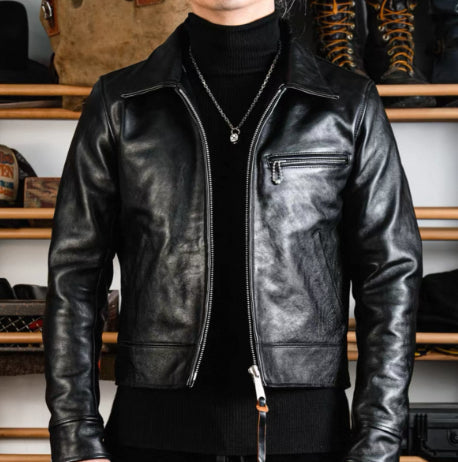 Retro American-Style Lapel Detroit Work Jacket