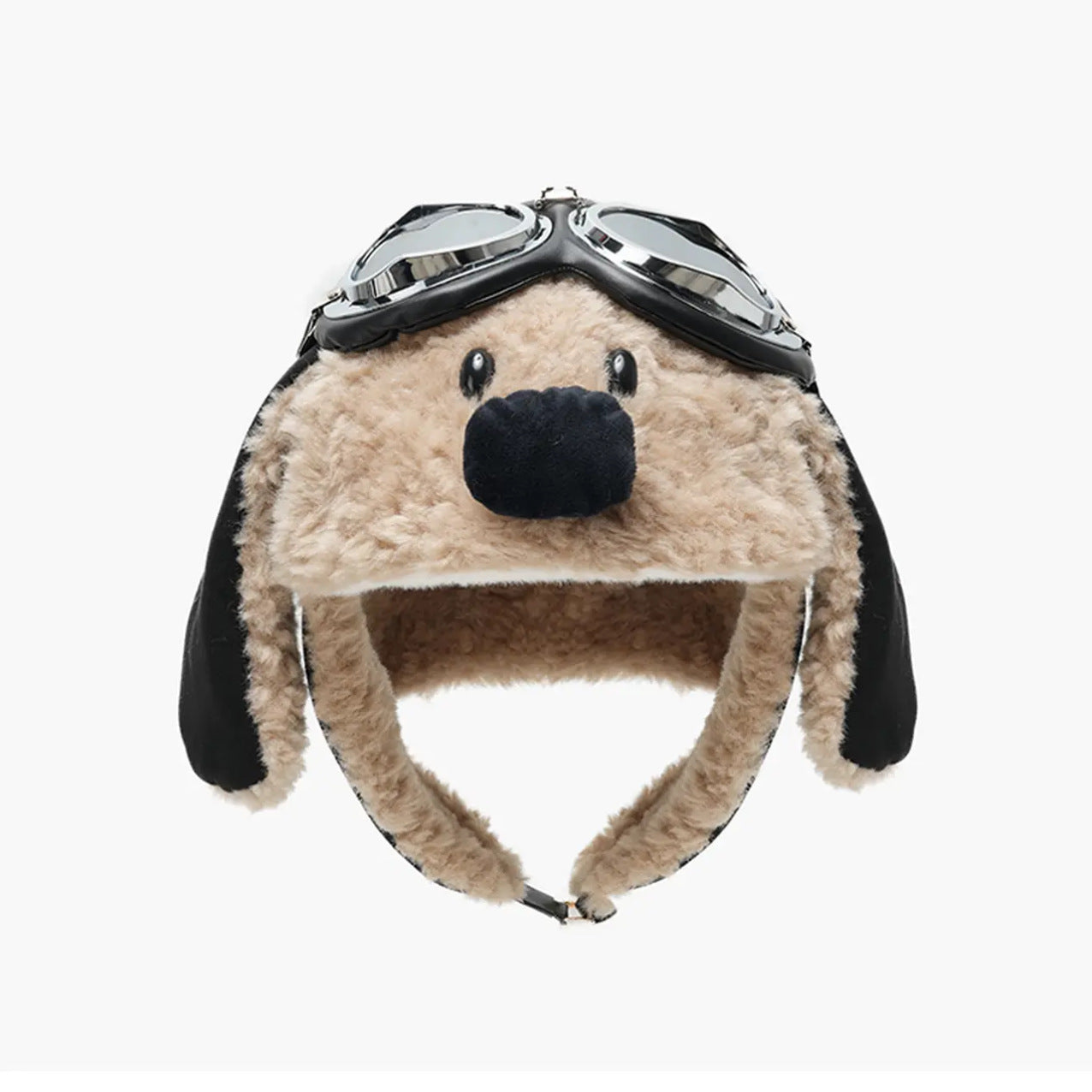 Fleece-Lined Warm, Cold-Weather Ear-Protecting Outdoor Skiing Aviator Glasses And Lei Feng Hat