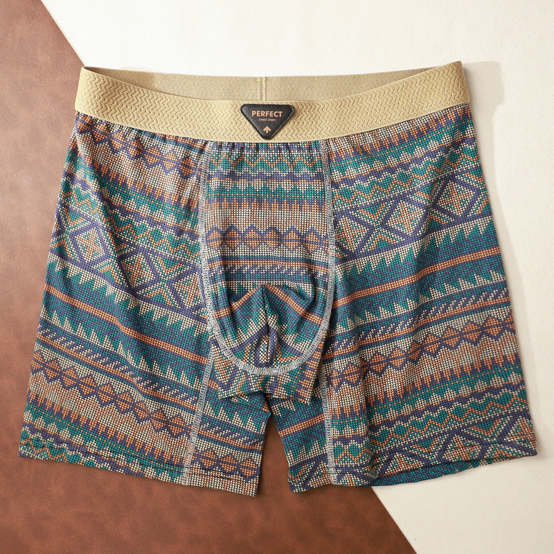 Retro Ethnic Style Men's Athletic Boxer Briefs