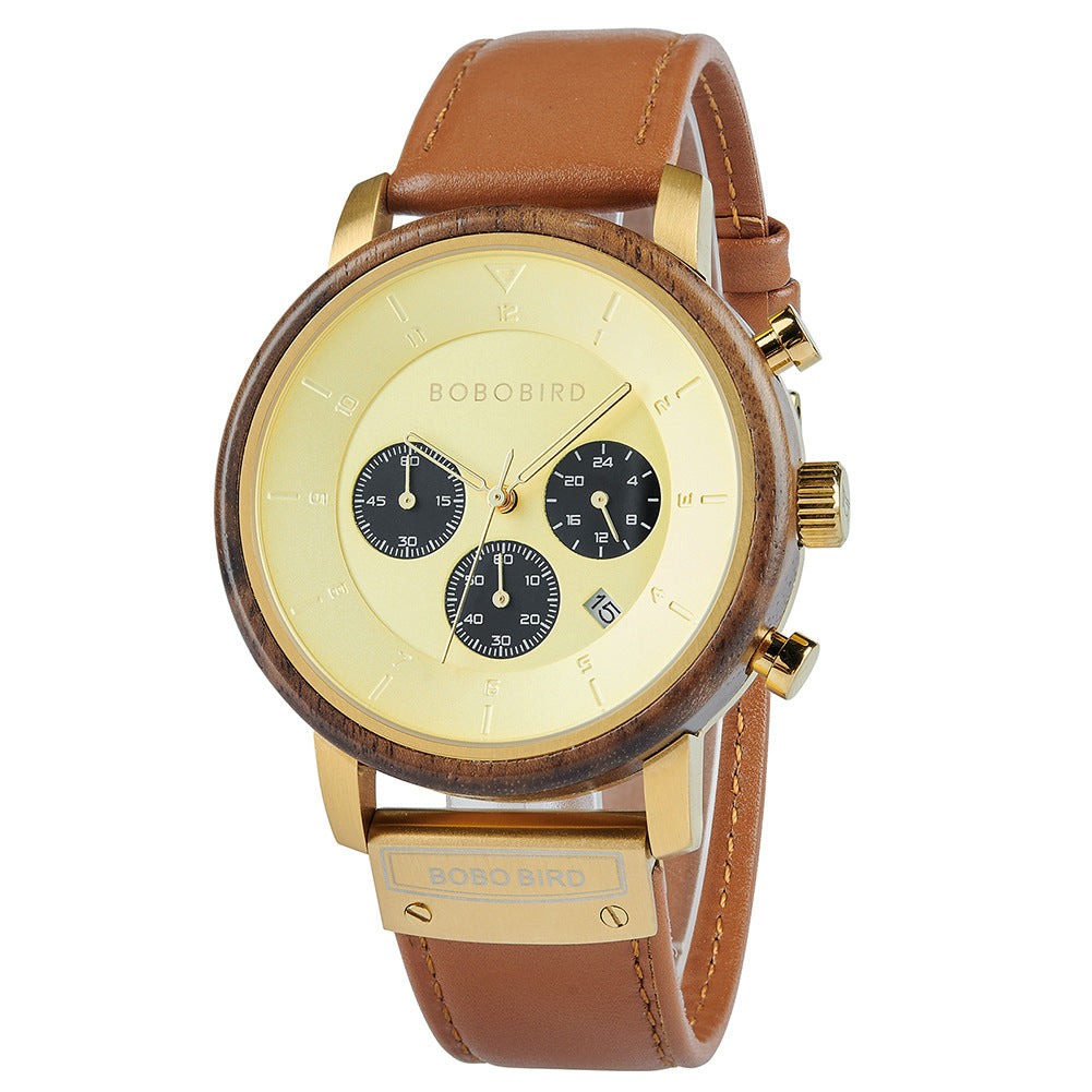 Wooden Mens Vintage Watch