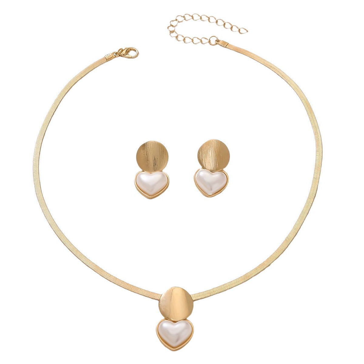 Women's Creative Round Heart-Shaped Pendant Necklace
