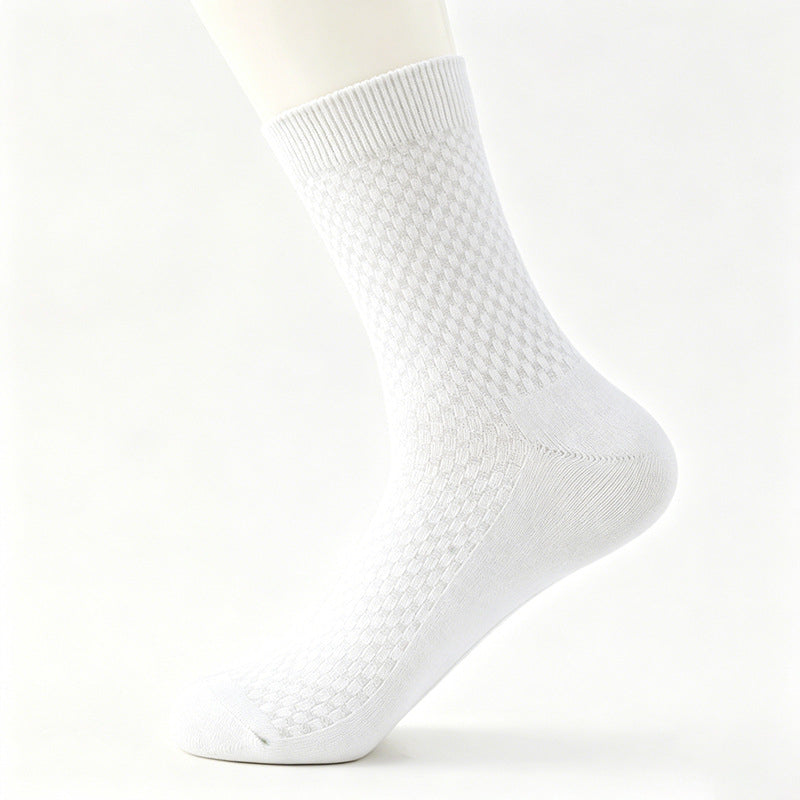 Casual Soft And Breathable Black Long Socksversatile For All Seasons