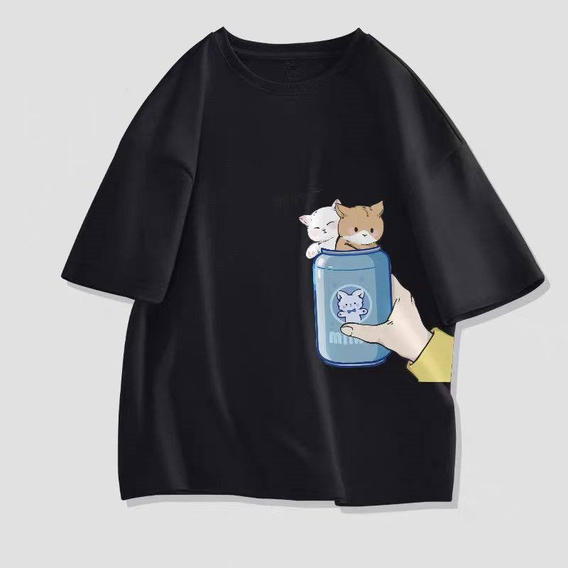 Mens Hong Kong Style Trendy Short Sleeve T Shirt For Summer