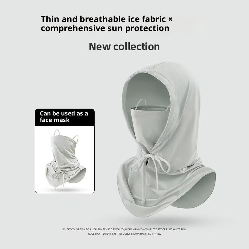 Sunscreen Face Mask With Hood Full-face UV Protection