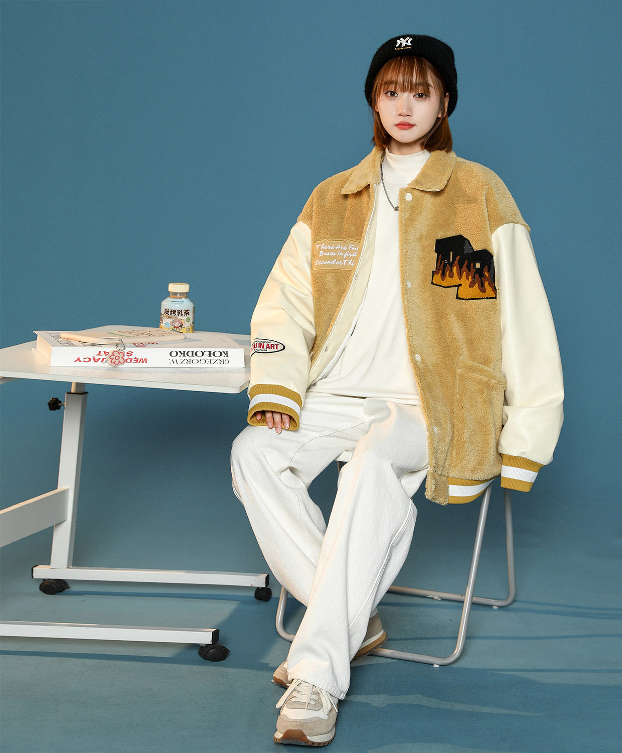 Blouson teddy femme