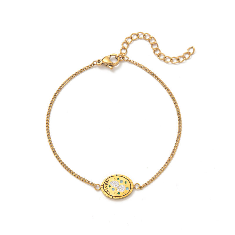 Retro Versatile 18k Necklace And Bracelet