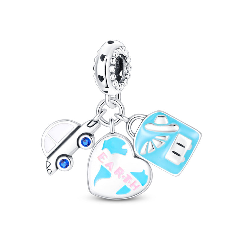 World Travel Series DIY Pendant Necklace And Bracelet Accessories