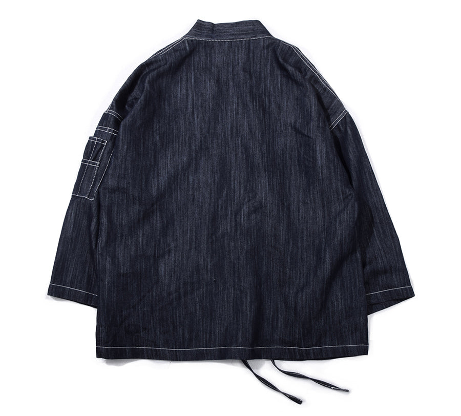 LALKW002 Dunkles Lotus-Samurai-Hemd