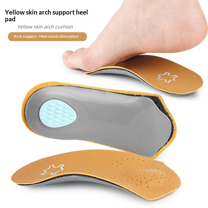 Arch Supporting Shoe Insoles Flat-foot Invisible Non-slip Thickened Half Insoles