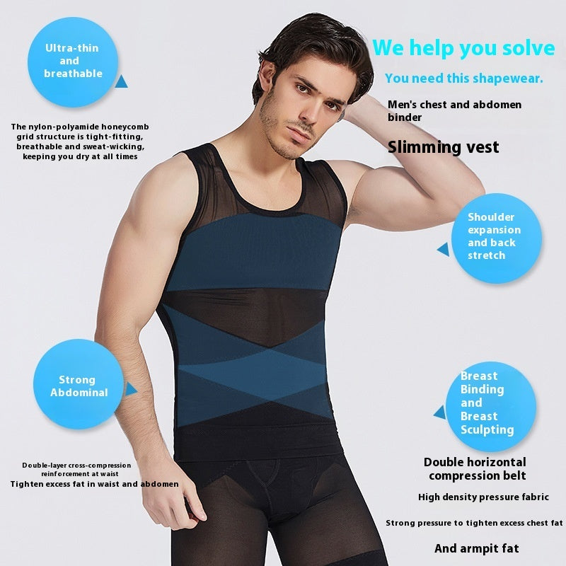 Men's Body Shapers Invisible Belly Shaping