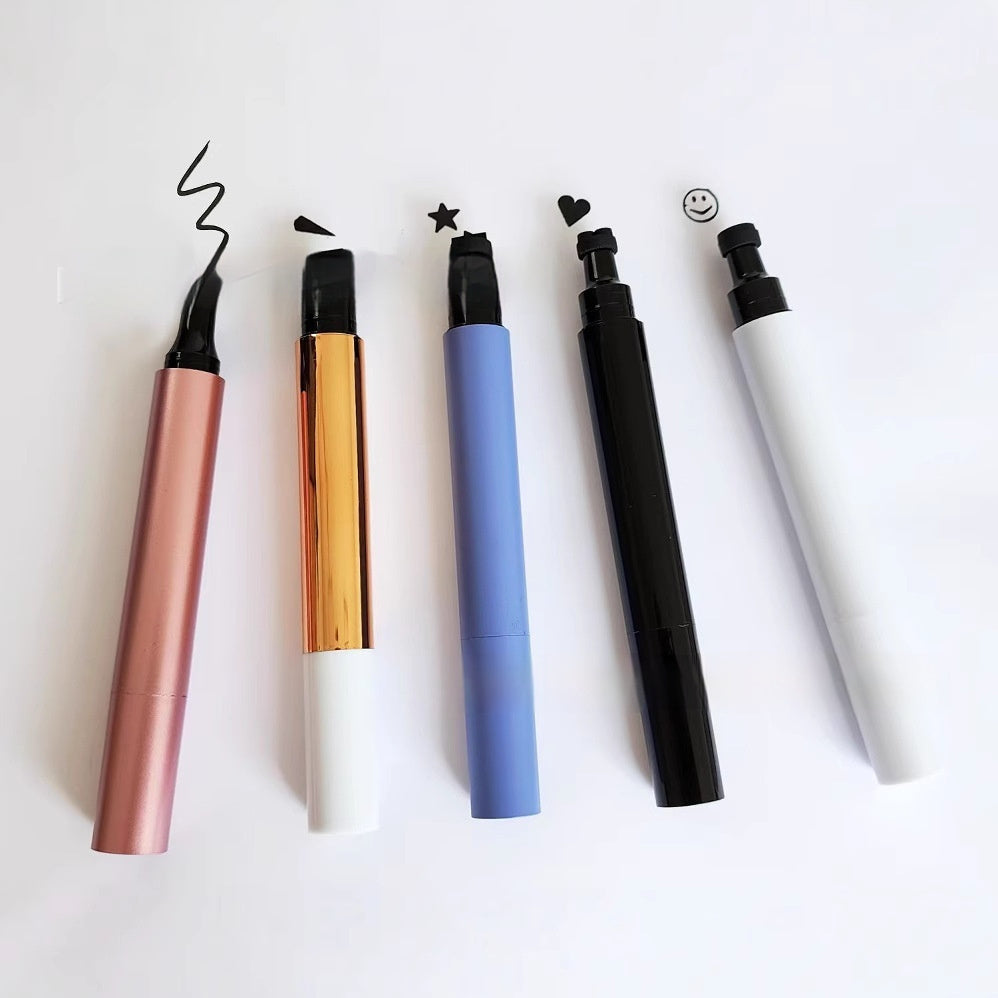 Neutral Logo-free Seal Liquid Eyeliner Face Stars Heart Picture