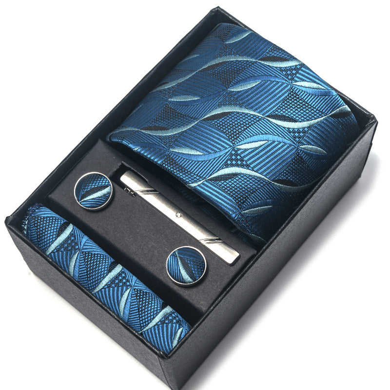 Direct-supply Mens Polyester Yarn-dyed Jacquard Formal Tie