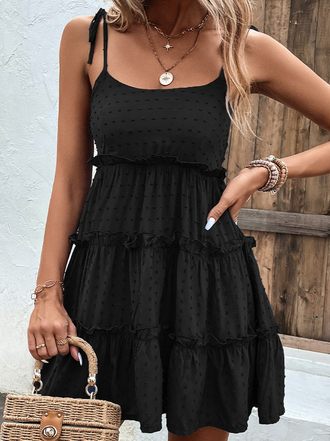 Elegant White Spaghetti Strap Dress Minimalist & Chic Summer Essential Unique Retro Dress