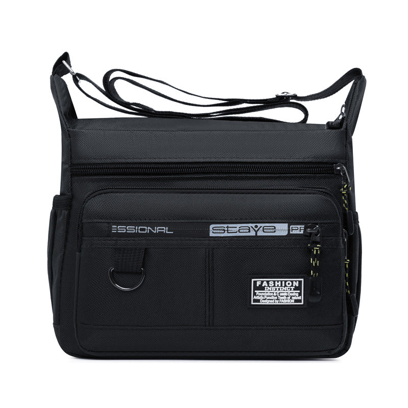 Five-layer Multi-layer Men's Crossbody Bag, Large-capacity Multi-pocket Business Bag, Men's Bag, Single-shoulder Bag, Waterproof And Wear-resistant Backpack
