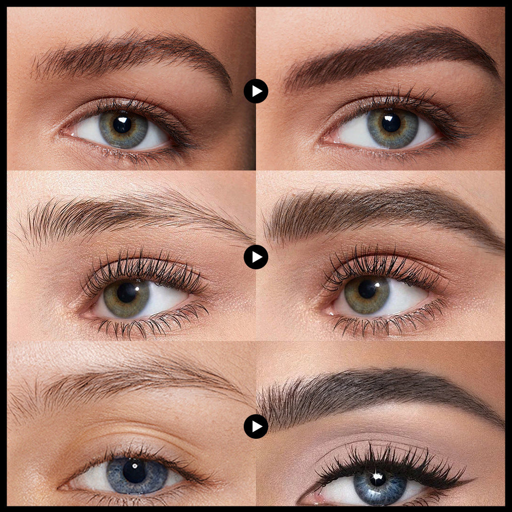 Waterproof And Sweat-proof Distinct Look Three-dimensional Line Carving Triangle Eyebrow Pencil
