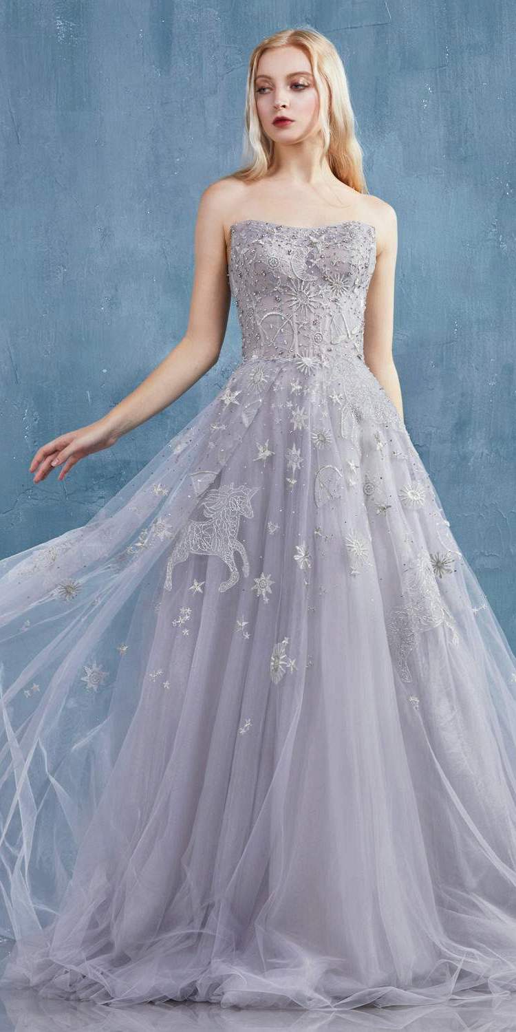 Andrea & Leo A0890 Constellation Dream Strapless Long Dress