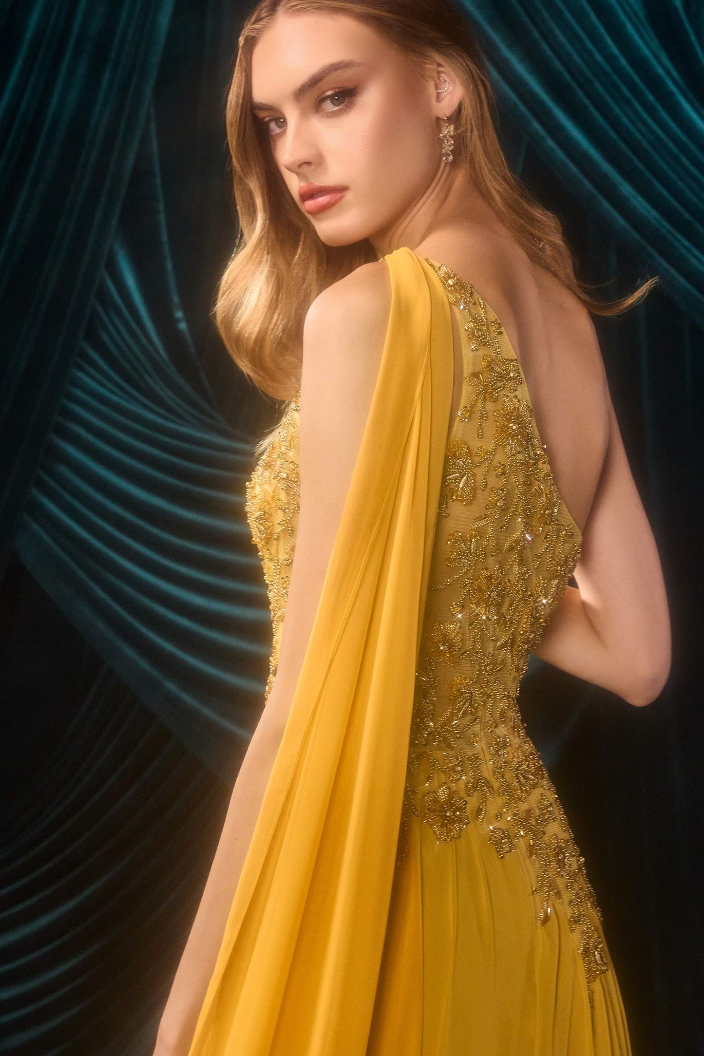 Andrea & Leo A1495 One Shoulder Chiffon A-Line Formal Dress
