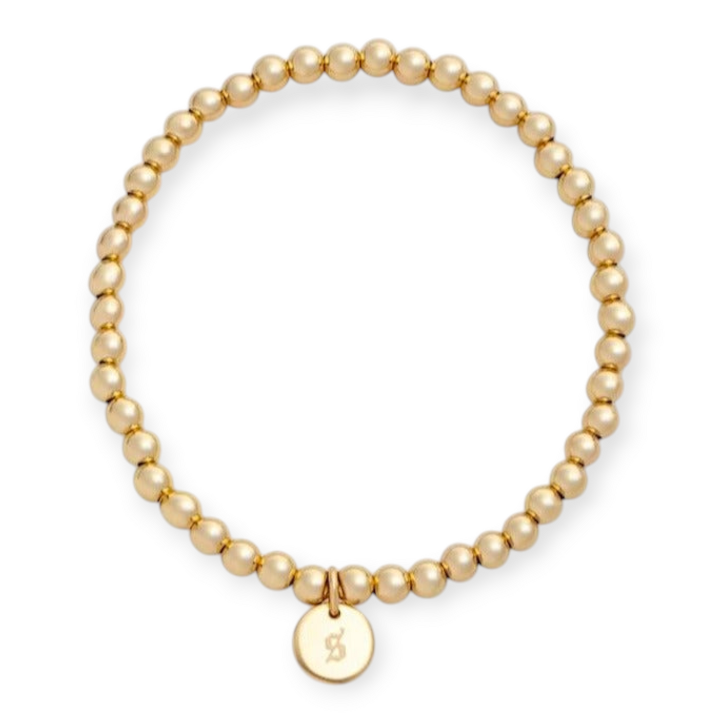 Old English Initial Juno Bracelet (4mm)