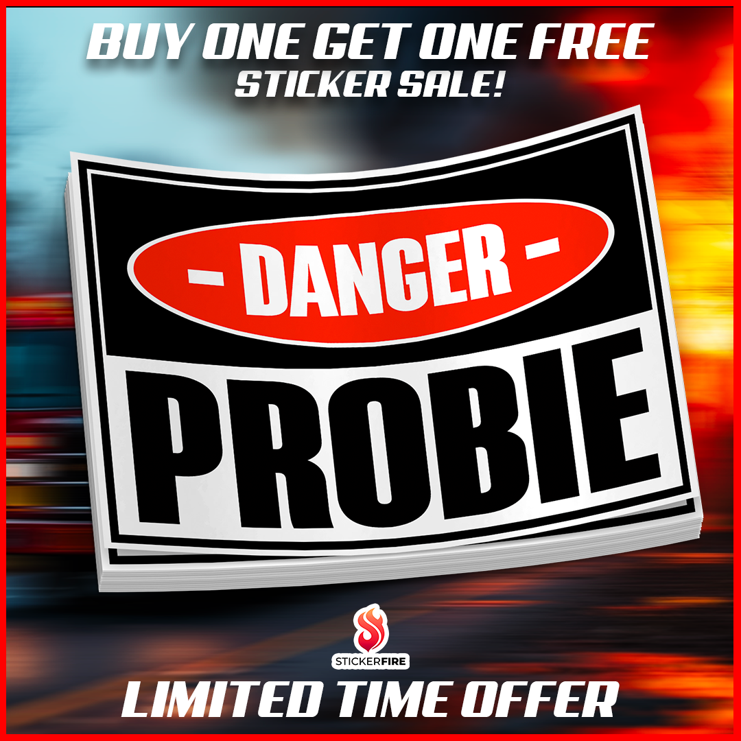 Danger – PROBIE drôle autocollant de pompier