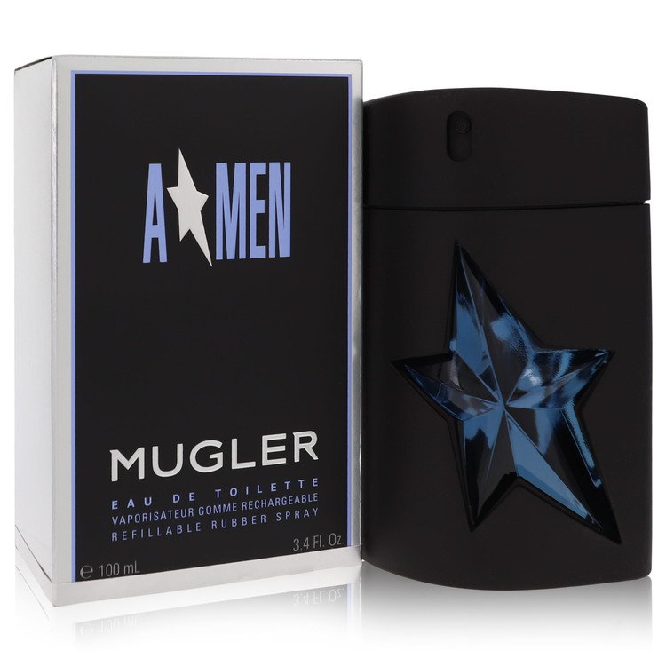 Angel by Thierry Mugler Eau De Toilette Spray Nachfüllbar (Gummi) 100 ml für Herren