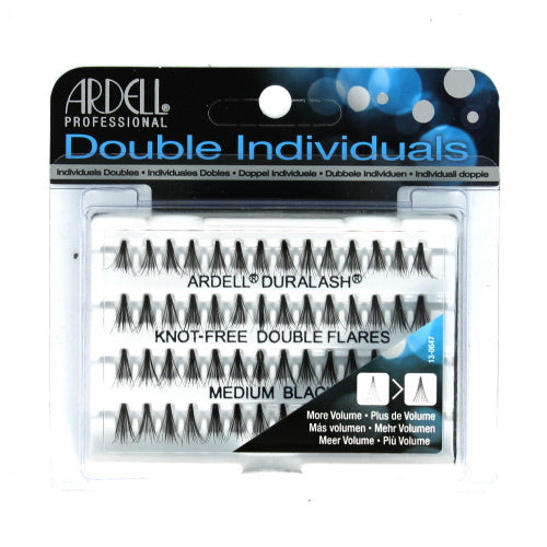 ARDELL Professional faux cils individuels doublés sans nœuds - Noirs moyens