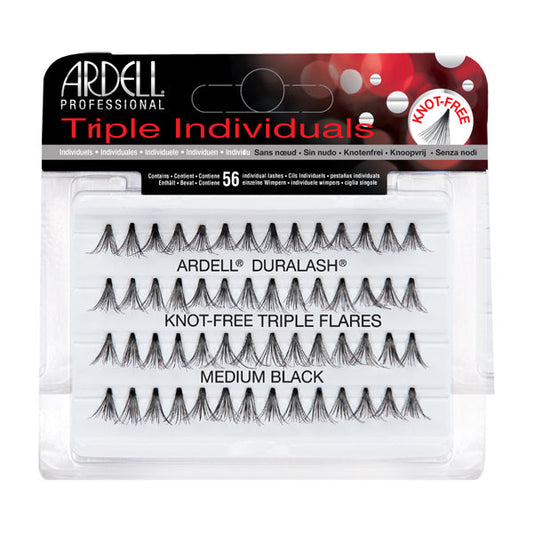 ARDELL Triple Individuals Noeuds Invisibles Triple Évasement - Noir Moyen