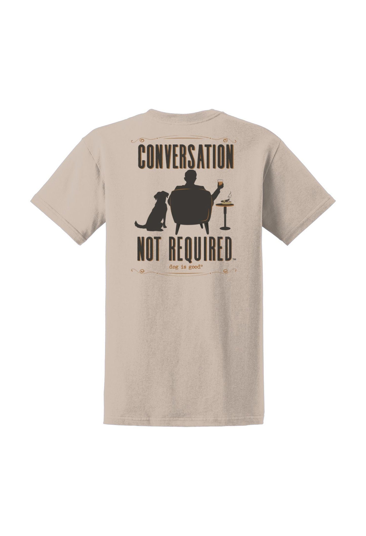 T-shirt : Pas besoin de parler, juste du Whisky (Beige clair)