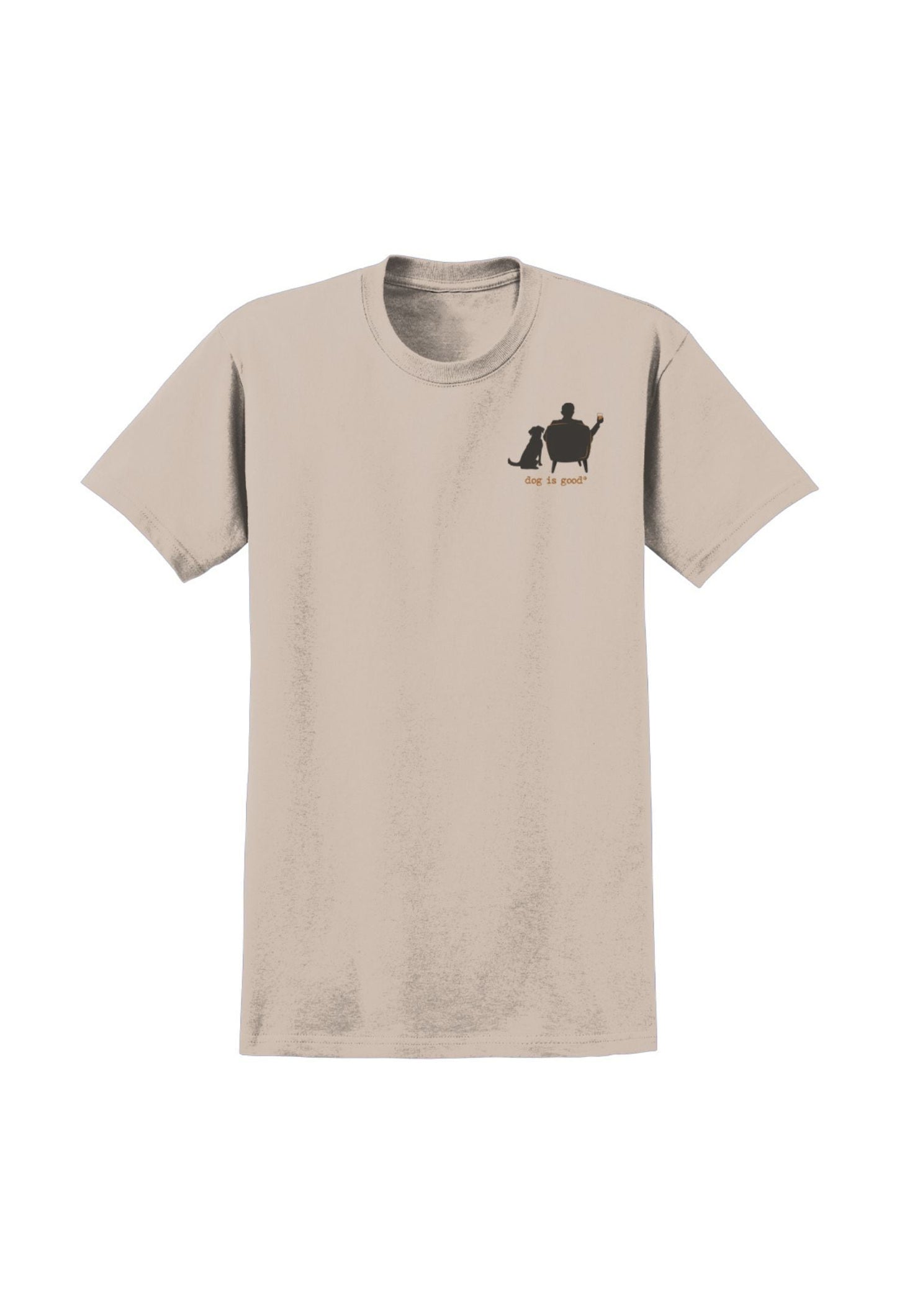 T-shirt : Pas besoin de parler, juste du Whisky (Beige clair)
