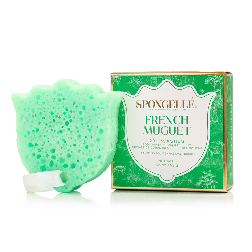 Muguet français | Éponge exfoliante pour le corps Les Fleurs