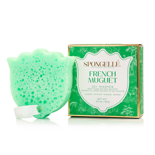Muguet français | Éponge exfoliante pour le corps Les Fleurs