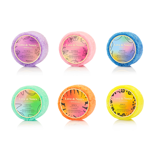 Pack varié d'éponges parfumées Love & Notes