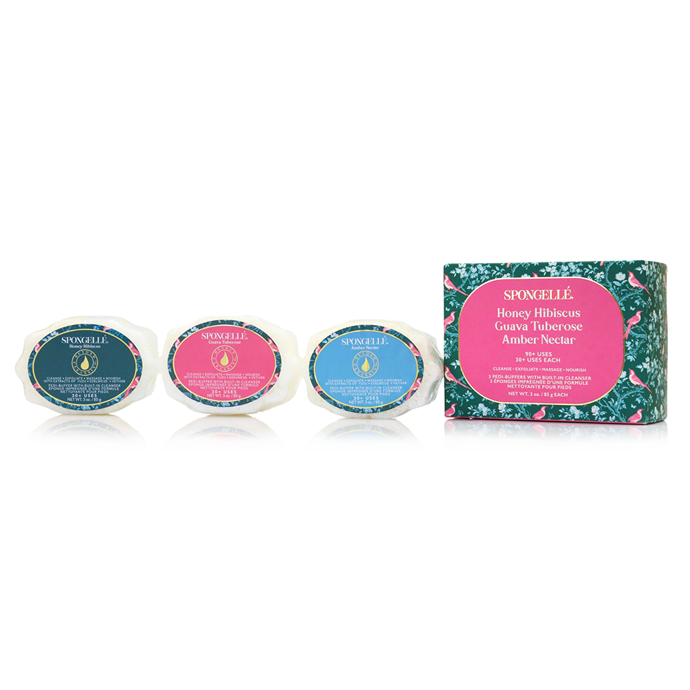 Ensemble trio de polissoirs pour pieds 2